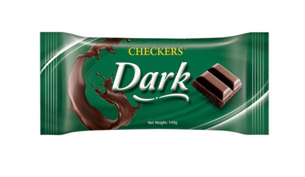 Checkers Dark Chocolate Imported, 140g (Pack of 2) - Dark chocolate duo