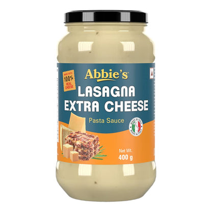 Abbie's Lasagna Extra Cheese White Pasta Sauce, 400g - Extra Cheesy, Extra Delicious!