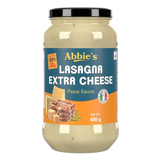 Abbie's Lasagna Extra Cheese White Pasta Sauce, 400g - Extra Cheesy, Extra Delicious!