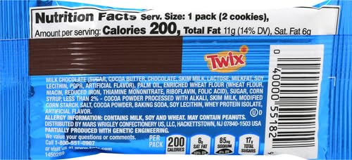 Twix Cookies & Creme Milk Chocolate Bar 38.6g pack of 2