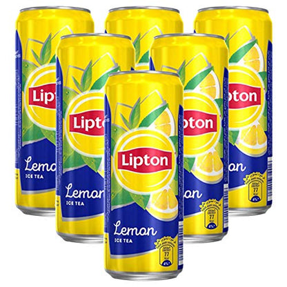 Lipton Lemon Ice Tea Can, 6 X 245, 1.6 Kilograms - "Lemon Tea Cans!"