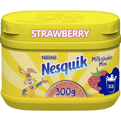 Nesquik Strawberry Milkshake Mix 300g - "Strawberry Nesquik - 300g of Sweet Milkshake Magic!"