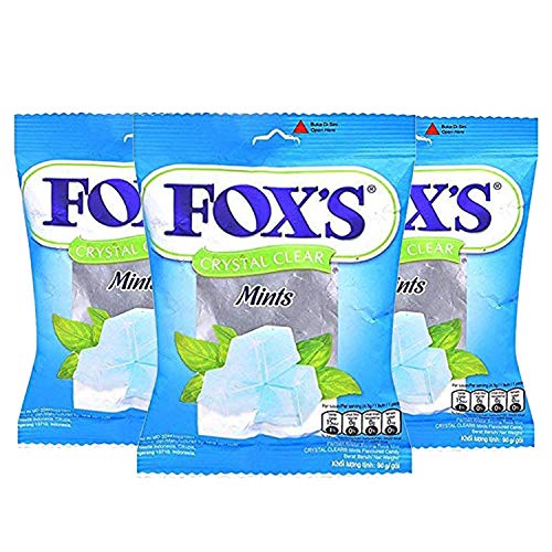 Fox's Crystal Clear Mints Candy, 3.17 oz ℮ 90 g, 3 Pack - Triple mints candy pack!