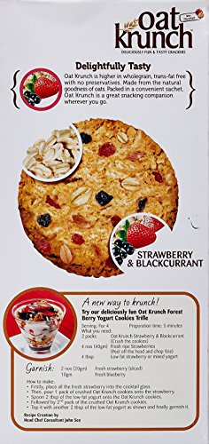 Munchy's Oat Krunch, Strawberry and Blackcurrant, 156g - "Berry Krunch Joy!"