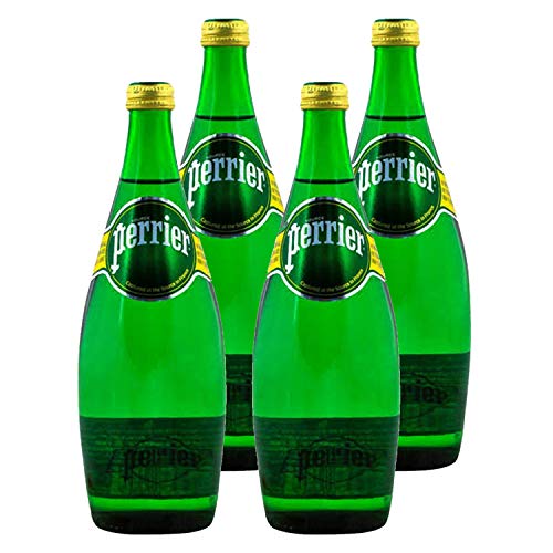 Perrier Sparkling Natural Mineral Water, 4 Pack Bottle, 4 x 750 ml - "Convenient 4-pack of Perrier!"