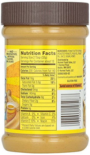 Skippy Peanut Butter Natural Honey, 425G