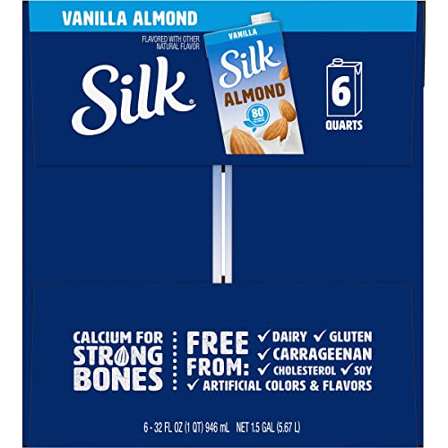 Silk Pure Almond Vanilla, 32-Ounce (Pack of 6)