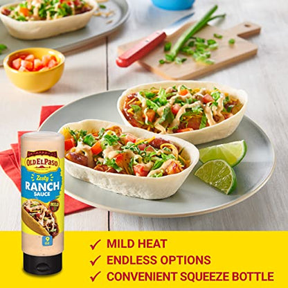 Old El Paso Zesty Ranch Sauce Mild 255g - "Zesty ranch goodness!"