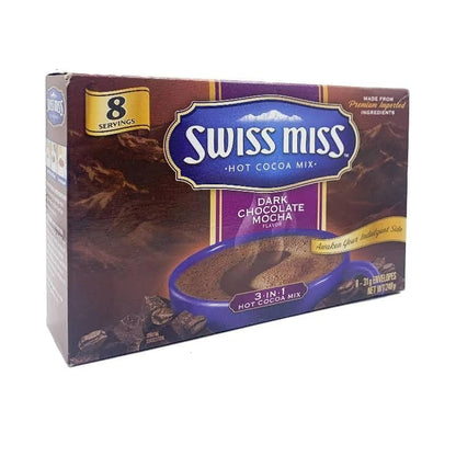 Swiss Miss Dark Chocolate Mocha Hot Cocoa Mix - Rich & Creamy Blend for Ultimate Indulgence, 248g