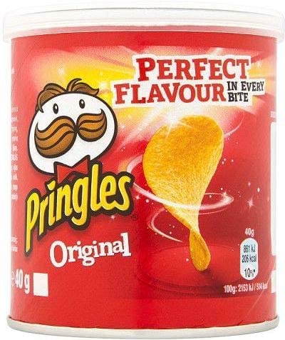 Pringles Original Potato Crisp Chips, 40g (Pack of 4) - Four times the original crisp!