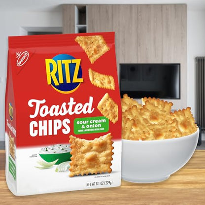 Mondelez Global Sour Cream and Onion Ritz Toasted Chips (229 g) - "Sour Cream Ritz Fun!"