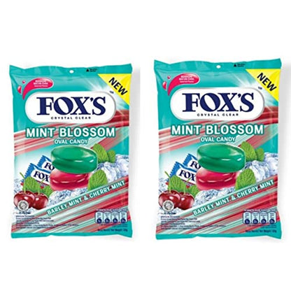 Fox's Crystal Clear Mint Blossom Oval Candy (125Gms (Pack of 2)) - Double mint blossom candy!