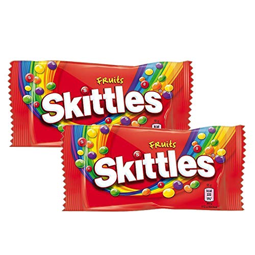 Skittles Fruit Sweets Bag, 2 Pack, 2 x 45 g