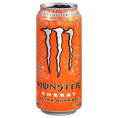 Monster Energy Ultra Sunrise Zero Calorie Energy Drink Pet Bottle, 500 ml - "Sunrise Energy Blast!"