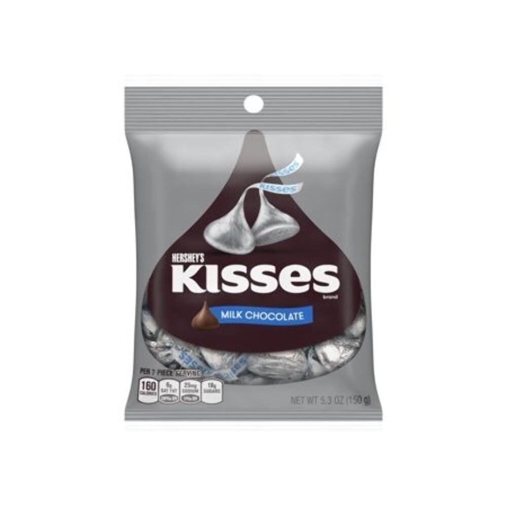 HERSHEY'S Kisses Milk Chocolate 150 Gm - Classic milk chocolate Kisses, 150g bag.