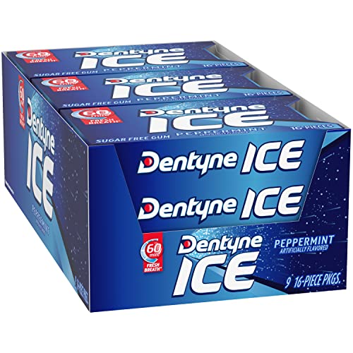 Dentyne Ice Peppermint, 7.6-Ounce (Pack of 9) - Peppermint perfection!