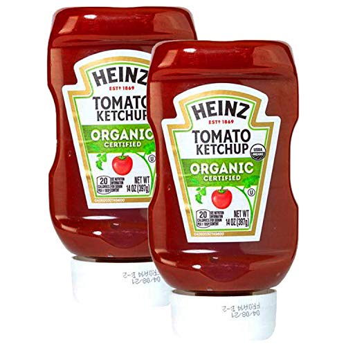 Heinz Tomato Ketchup Organic Certified, 14 oz / 397 g, 2 Pack - Two-pack of certified organic tomato ketchup.