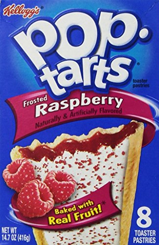 Kellogg's Pop Tarts, Frosted Raspberry, 416g (8pcs) - Refreshing raspberry flavor in Kellogg's Pop Tarts, Frosted Raspberry, 416g (8pcs).