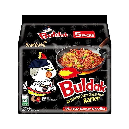 Samyang Buldak Fire Noodles,140 Grams (Pack of 5)