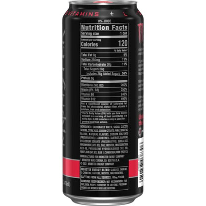 Monster Reserve Watermelon, Red, Carbonated Energy Drink 500ml (Pack Of 12) - "Watermelon Reserve Fun!"