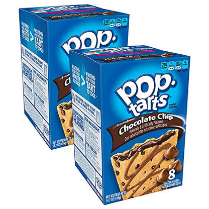 Pop Tarts Frosted Chocolate Chip Pack of 2 Pouch, 2 x 416 g - "Double chocolate chip!"