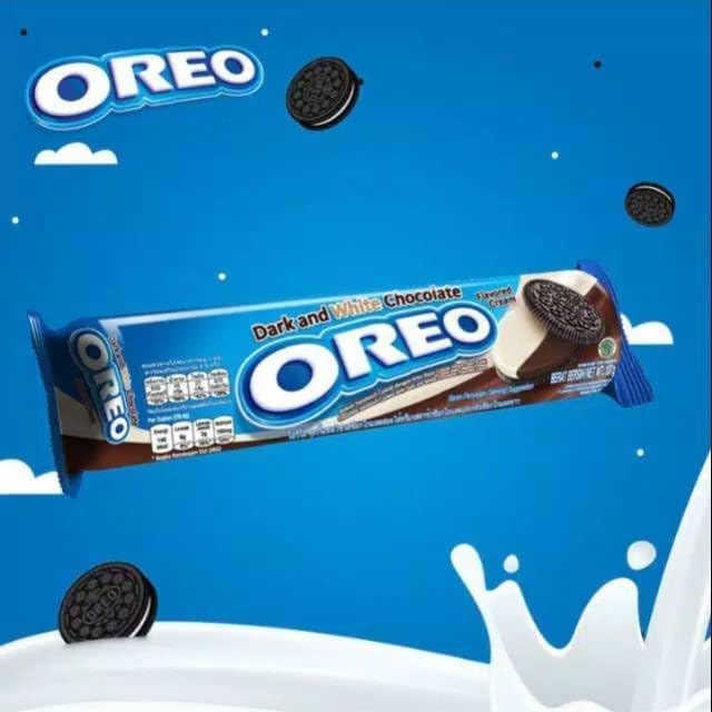 Oreo Dark & White Chocolate 130g - Indulgent Biscuits with a Blend of Rich Dark and Creamy White Chocolate Layers - "Dark and white chocolate indulgence!"