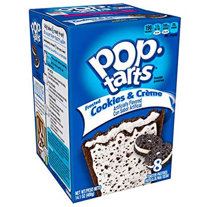 Pop Tarts Frosted Cookies and CrÃ¨me, 400 g - "Cookies and crÃ¨me goodness!"