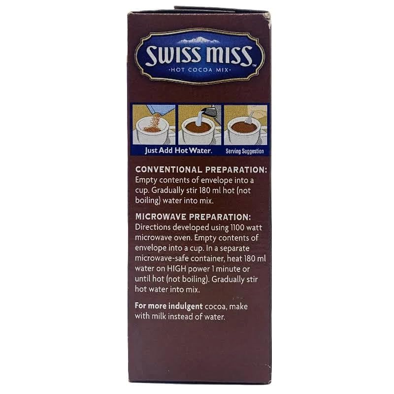 Swiss Miss Dark Chocolate Mocha Hot Cocoa Mix - Rich & Creamy Blend for Ultimate Indulgence, 248g