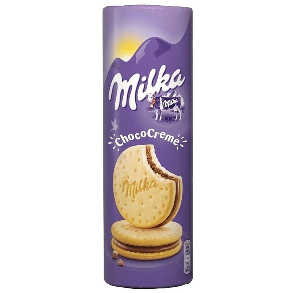 Milka Chococreme Biscuits Pack of 2 Pouch, 2 x 260 g - "Chococreme Treats!"