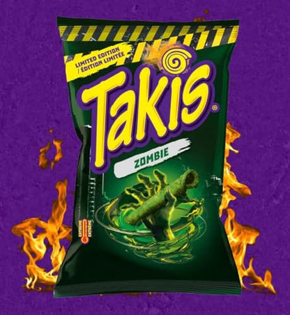 Takis Zombie 280g – Intense Heat and Bold Flavor, Spicy Corn Snack for Zombie Fans, Crunchy and Fiery Tortilla Chips