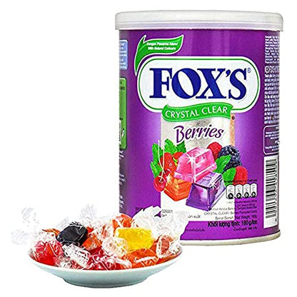 Fox's Crystal Clear Mix Fruit Berry Candy, 6.35 Oz / 180 Grams - Mix fruit berry candy!