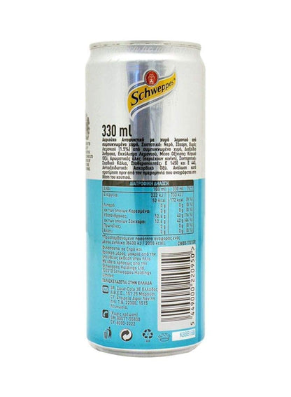 Schweppes Bitter Lemon Cans 320ml, Pack of 6 Cans (Imported)