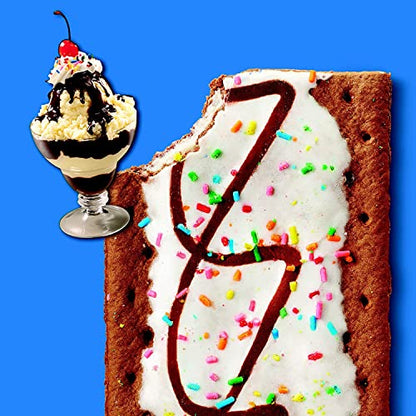 Pop Tarts Frosted Hot Fudge Sundae Pouch, 2 X 384 g - "Hot fudge sundae treat!"