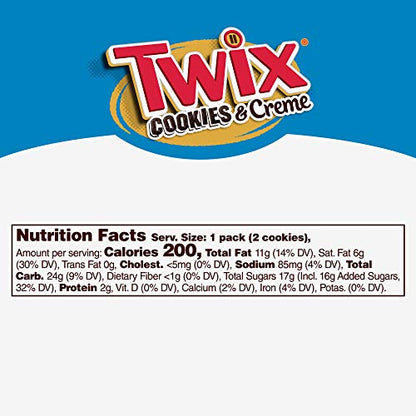 Twix Cookies & Creme Milk Chocolate Bar 38.6g pack of 2