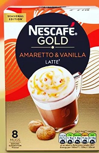 Nescafe Gold Amaretto & Vanilla Latte - "Gold Amaretto & Vanilla Latte - Pure Indulgence!"