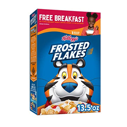 Kellogg's Frosted Flakes Fat-Free Breakfast Cereal, 382g - Enjoy the classic taste guilt-free with Kellogg's Frosted Flakes Fat-Free Breakfast Cereal, 382g.