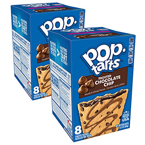 Pop Tarts Frosted Chocolate Chip, 2 x 384 g - "Double the chocolate chip delight!"