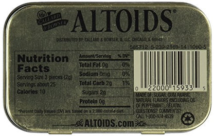 Altoids - Traditional Peppermint Tin - 1.76 oz. - Fresh Breath Anywhere!