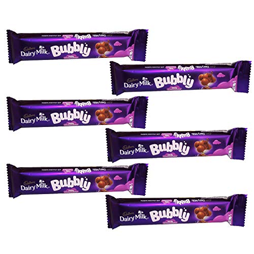 Cadbury Dairy Milk Bubbly Milk Chocolate, 6 X 28 g - Pack of bubbles