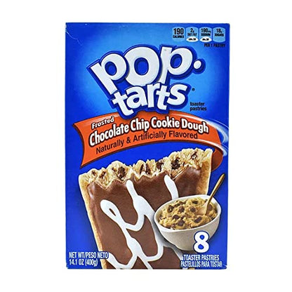 Pop Tarts Frosted Chocolate Chip Cookie Dough Pack of 2 Pouch, 2 x 400 g - "Cookie dough delight!"