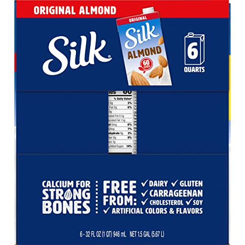 Silk Original Almond Beverage 60 Calories (Plant Based / Vegan Milk Alternative) 946 ml