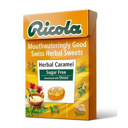 Ricola Herbal Caramel Sugar Free, 1.59 oz â„® 45 g - Caramel Herbal Sweetness!