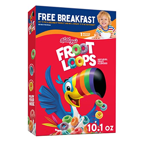 Kellogg's Froot Loops, 286 g - Taste the rainbow with Kellogg's Froot Loops, 286g.