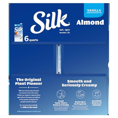 Silk Pure Almond Vanilla, 32-Ounce (Pack of 6)