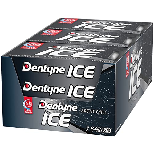 Dentyne Ice Arctic Chill 16 - Count Pack Of 9 - Icy cool freshness!