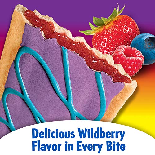 Kellogg's Frosted Pop Tarts Wild Berry, 430 Grams - Indulge in wild berry delight with Kellogg's Frosted Pop Tarts Wild Berry, 430g.