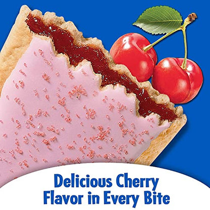 Pop Tarts Frosted Cherry Pack of 2 Pouch, 2 x 416 g - "Double cherry delight!"