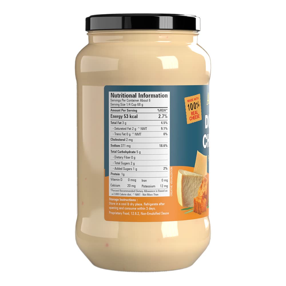 Abbie's White Double Cheddar Pasta Sauce, 400g - Double the Cheddar Goodness!