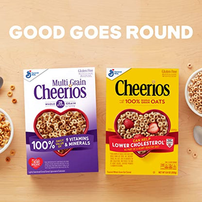 Cheerios Multi Grain Made with 5 Whole Grains Gluten Free 340g - Multi-grain goodness