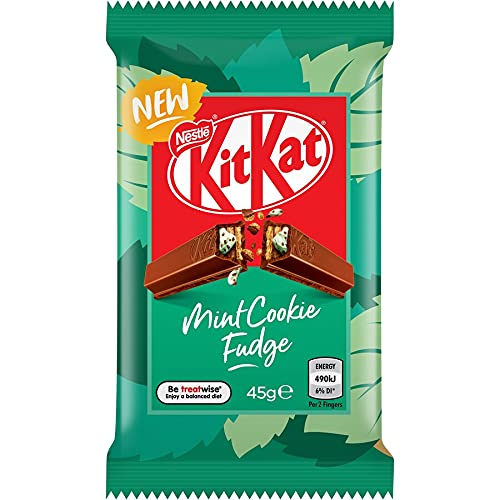 Nestle KitKat Mint Cookie Fudge 45g (Pack of 3) - "KitKat Mint Cookie Fudge - Pack of 3, 45g Each of Minty Cookie Fudge Delight!"